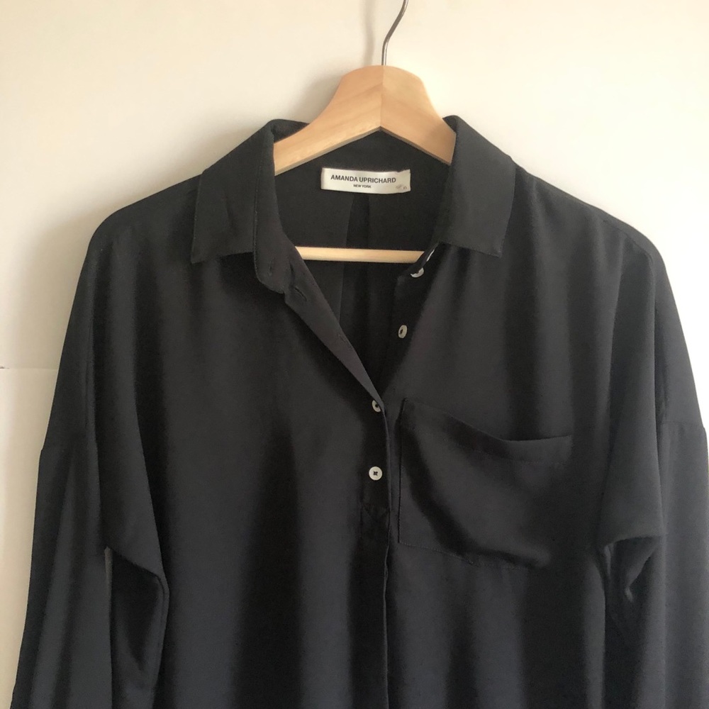 NWT Amanda Uprichard Button Detail Blouse Size XS - Picture 6 of 7